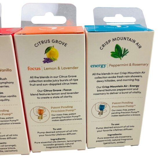 Lifelines Essential Oils Aromatherapy 5 Pack Various Energy, Focus, Calm - New - Picture 5 of 6